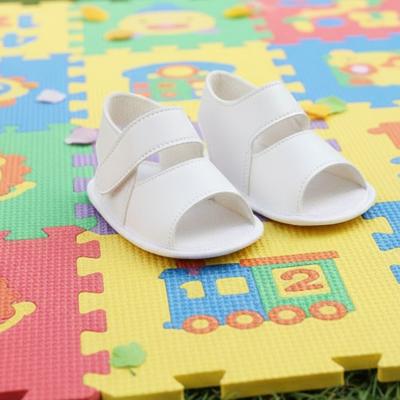 BP051-W  White Matt Soft Sole Sandal  (0-2)