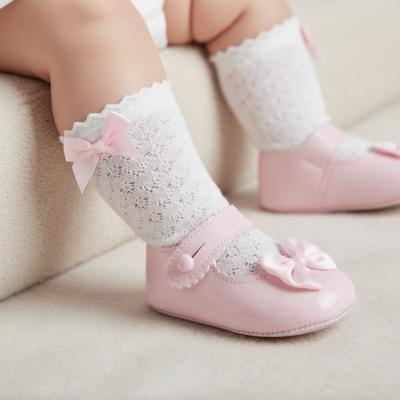 BP604P  Pink Patent "Bow"  Pre-Walker Shoe  (last few 0)