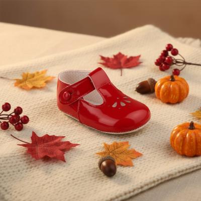 BP617R Red Patent Pre-Walker Shoe (0-2)