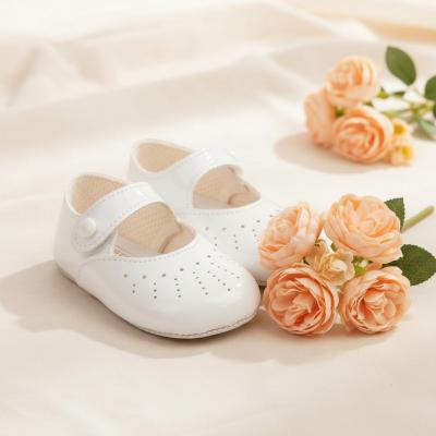 BP755-WP  White Patent Pre Walker Soft Sole Shoe  (last few 2,3)