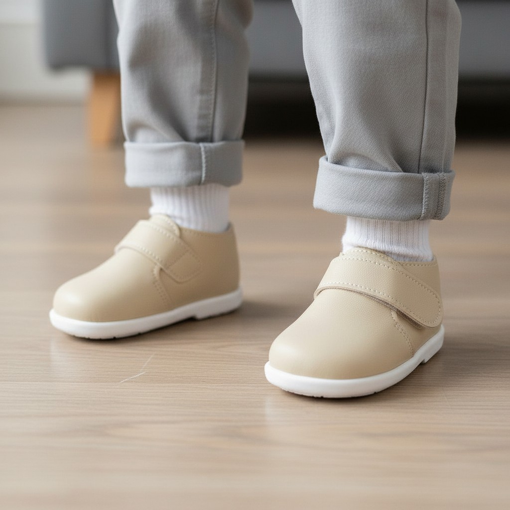 Bay Pod/Early Days  * BPH046-Bi Biscuit First Walker Velcro Strap Shoes (2-4)