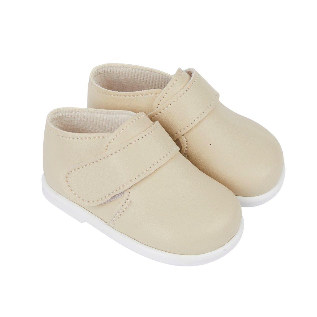 Bay Pod/Early Days  * BPH046Bi Biscuit First Walker Gibson Style Velcro Shoes (2-4)