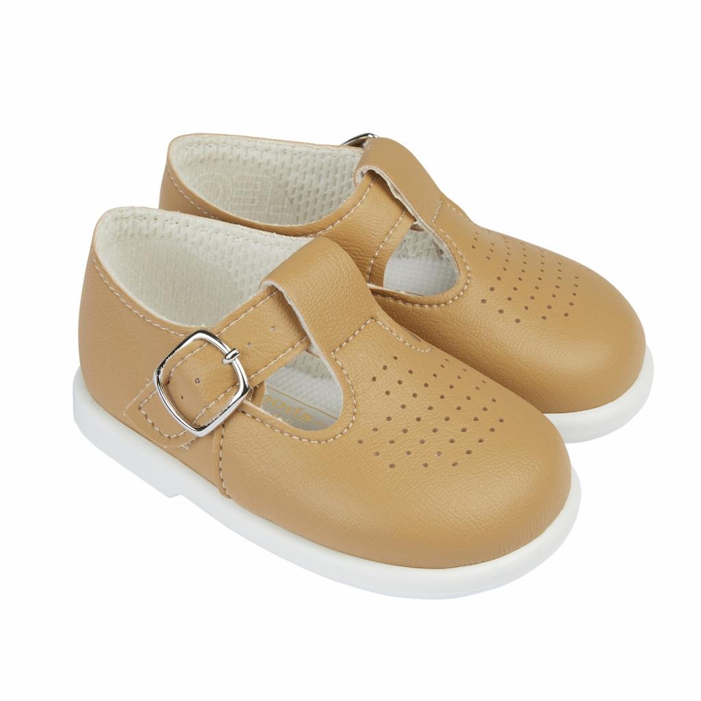 Bay Pod/Early Days  * BPH501Ca Camel First Walker Shoes (2-6)