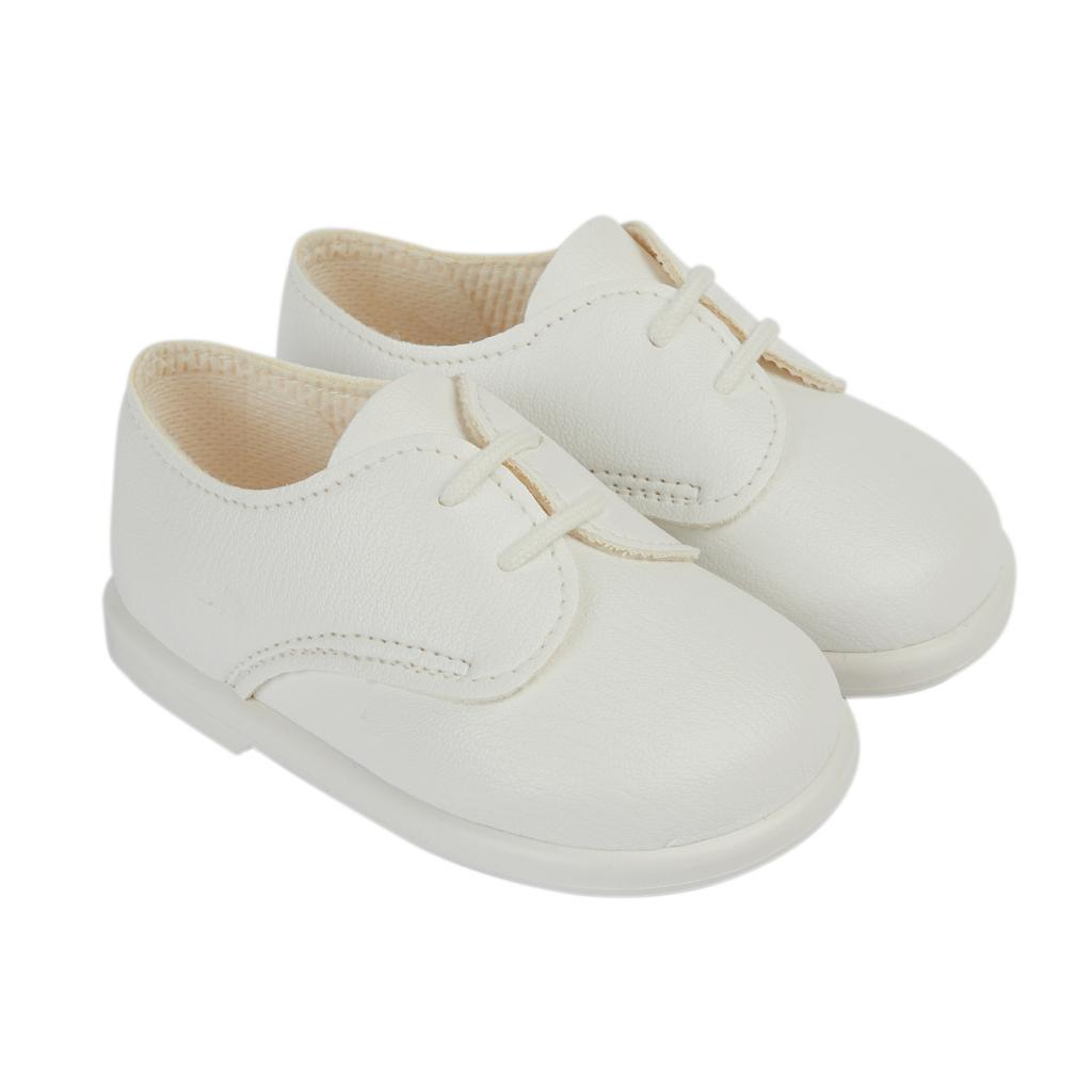 Bay Pod/Early Days H510 * BPH510WM White Matt First Walker Shoes (2-6)