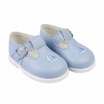 BPH512-SS  "Yacht" Sky /Sky First Walker Shoes  (SIZE 3 ONLY)