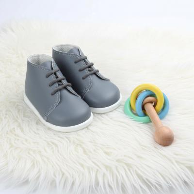 BPH630-Gr  Grey First Walker Boots  (2-6)