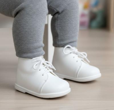 BPH630-W  White First Walker Boots  (2-5)