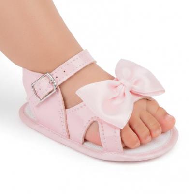 BPS050-P  Pink Patent Bow Soft Sole Sandal  (last pair size 3)