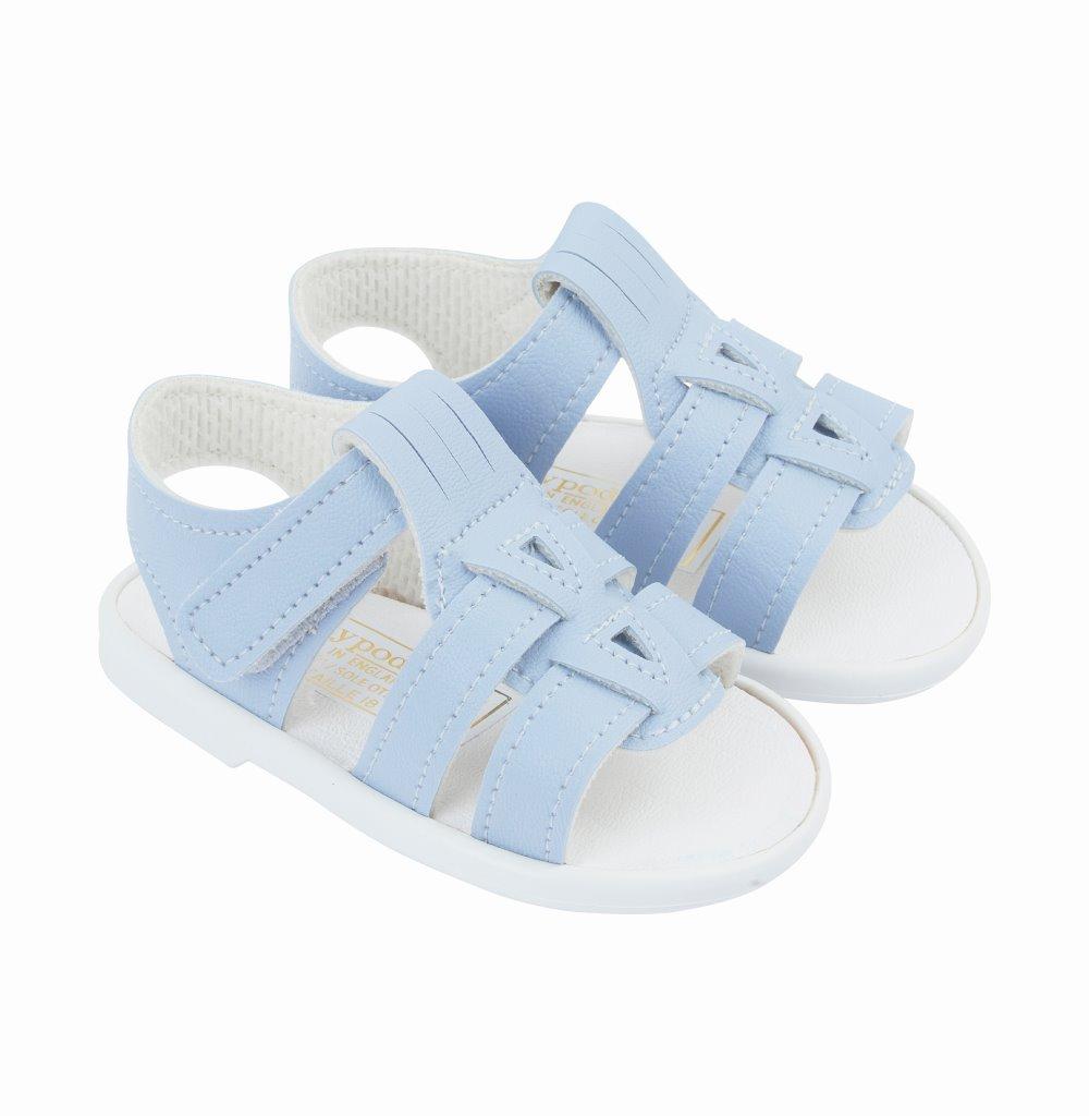 Bay Pod/Early Days S060 * BPS060S Sky Blue Hard Sole Sandal (2-4)