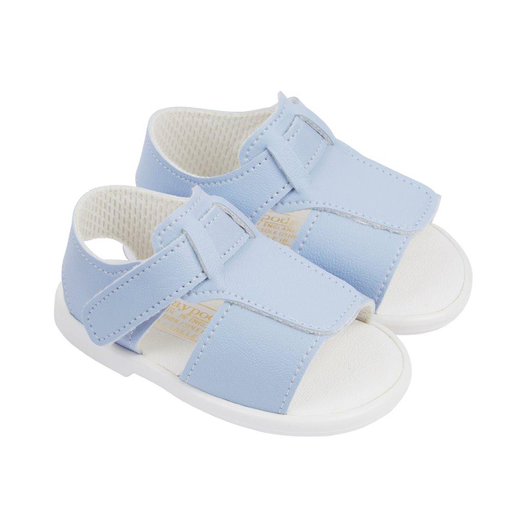 Bay Pod/Early Days S062 * BPS062S Sky Blue Matt Hard Sole Sandal (2-4)