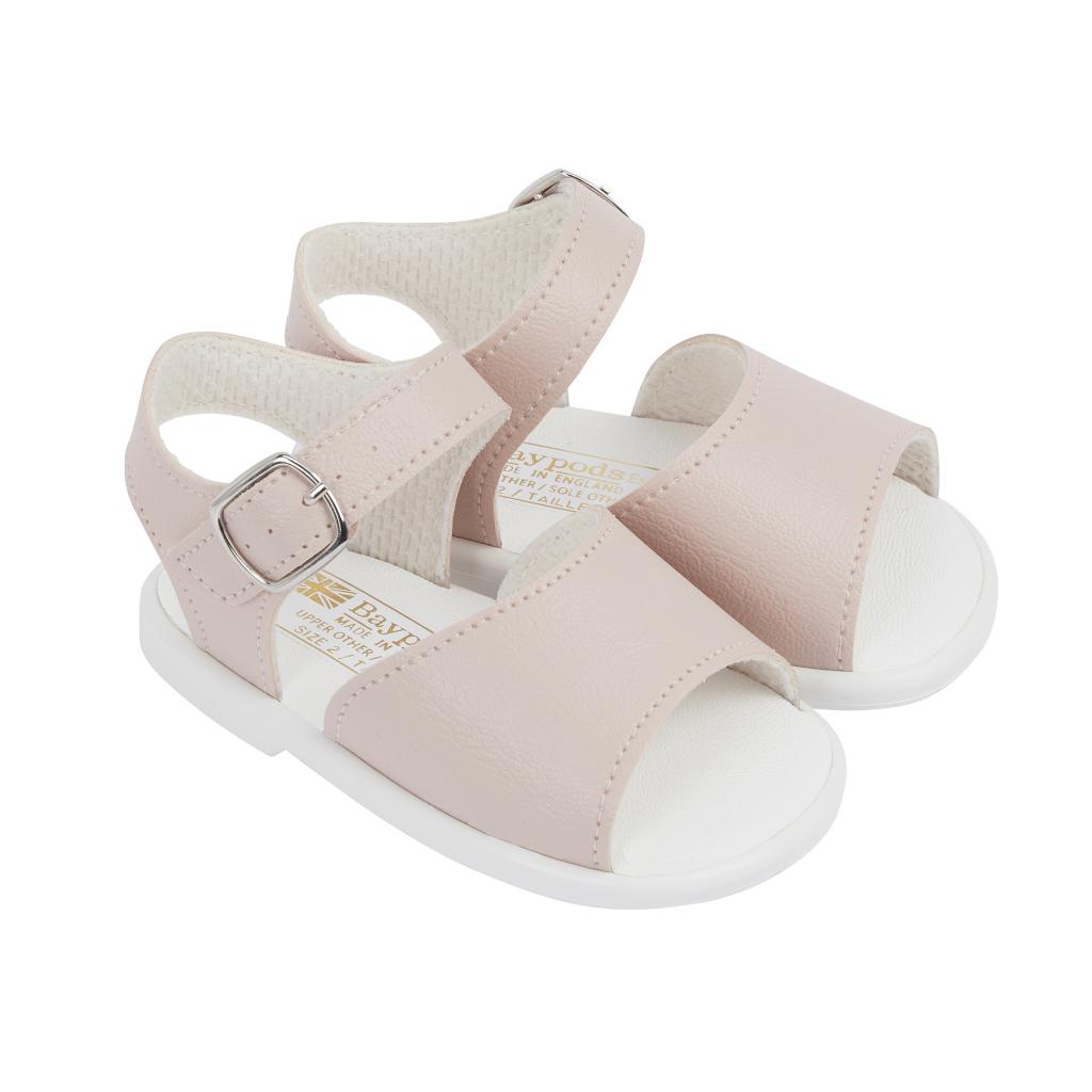 Bay Pod/Early Days S070 * BPS070DP Dusky Pink Hard Sole Sandal (2-4)