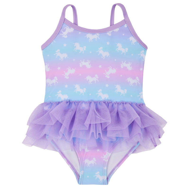 Baby Town 09C033 5056188210361 BT09C033 Unicorn Tutu Swimsuit (3-24 months)