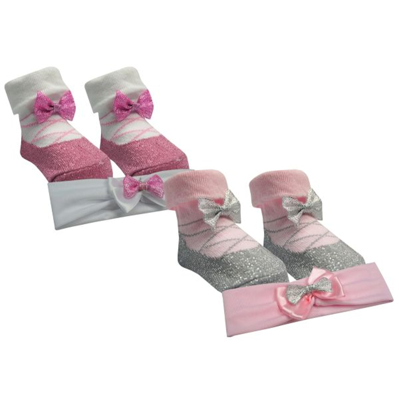 Baby Town  5055442112205 BT10C059pp "Ballerina" Sock and Headband Set (6-12 months)partpa