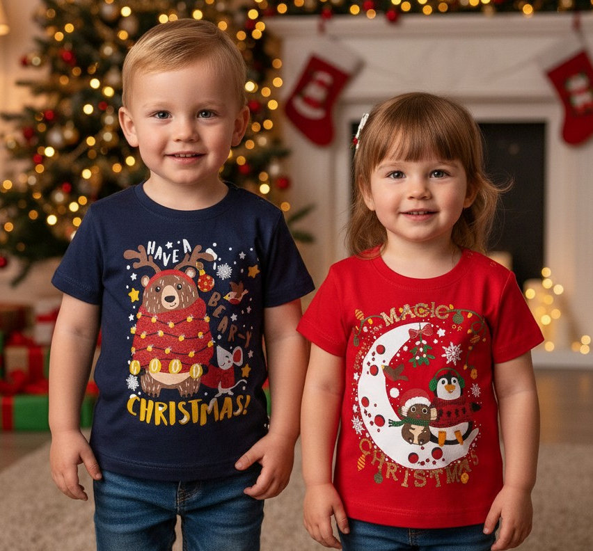Baby Town 11C166 5056188244045 BT11C166A Christmas T-Shirt (3-24 months)