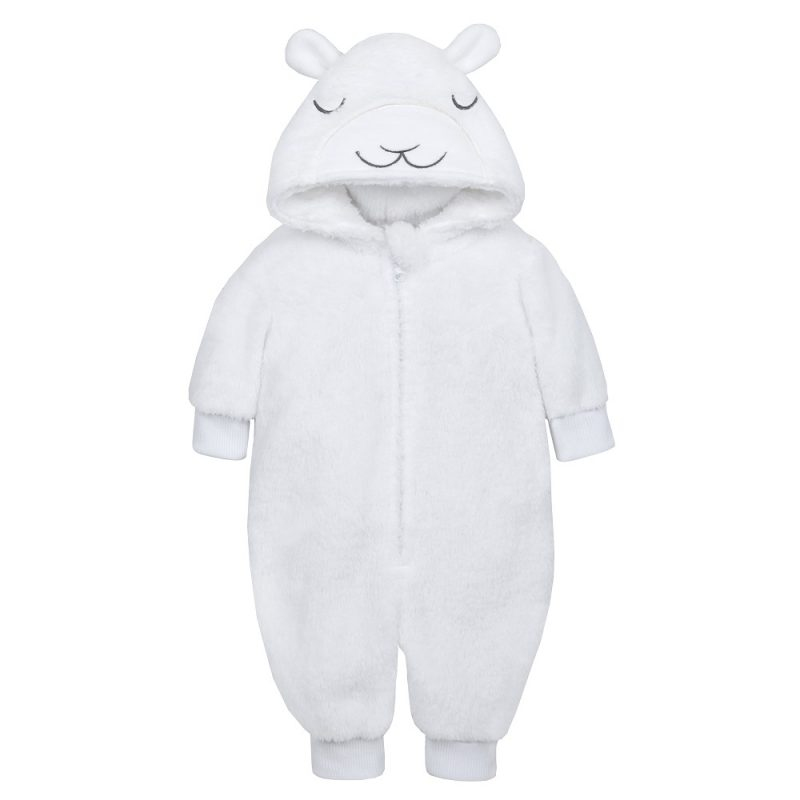 Baby Town 15C356 5056188202045 BT15C356pp snuggle Fleece Lamb Onesie  (6-9 months)partpack