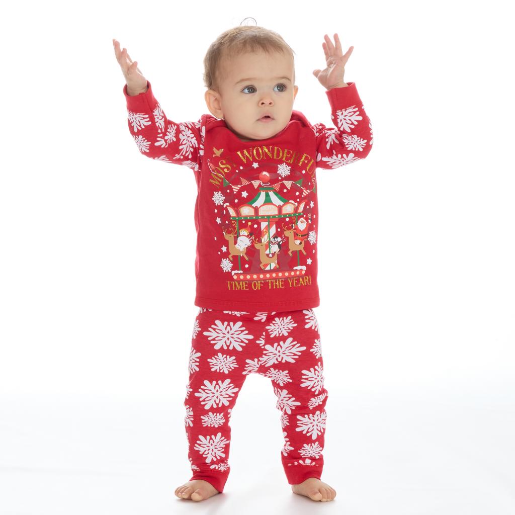 Baby Town  5056188244854 BT15C603 Christmas Pyjamas "Wonderful" (6-24 months)