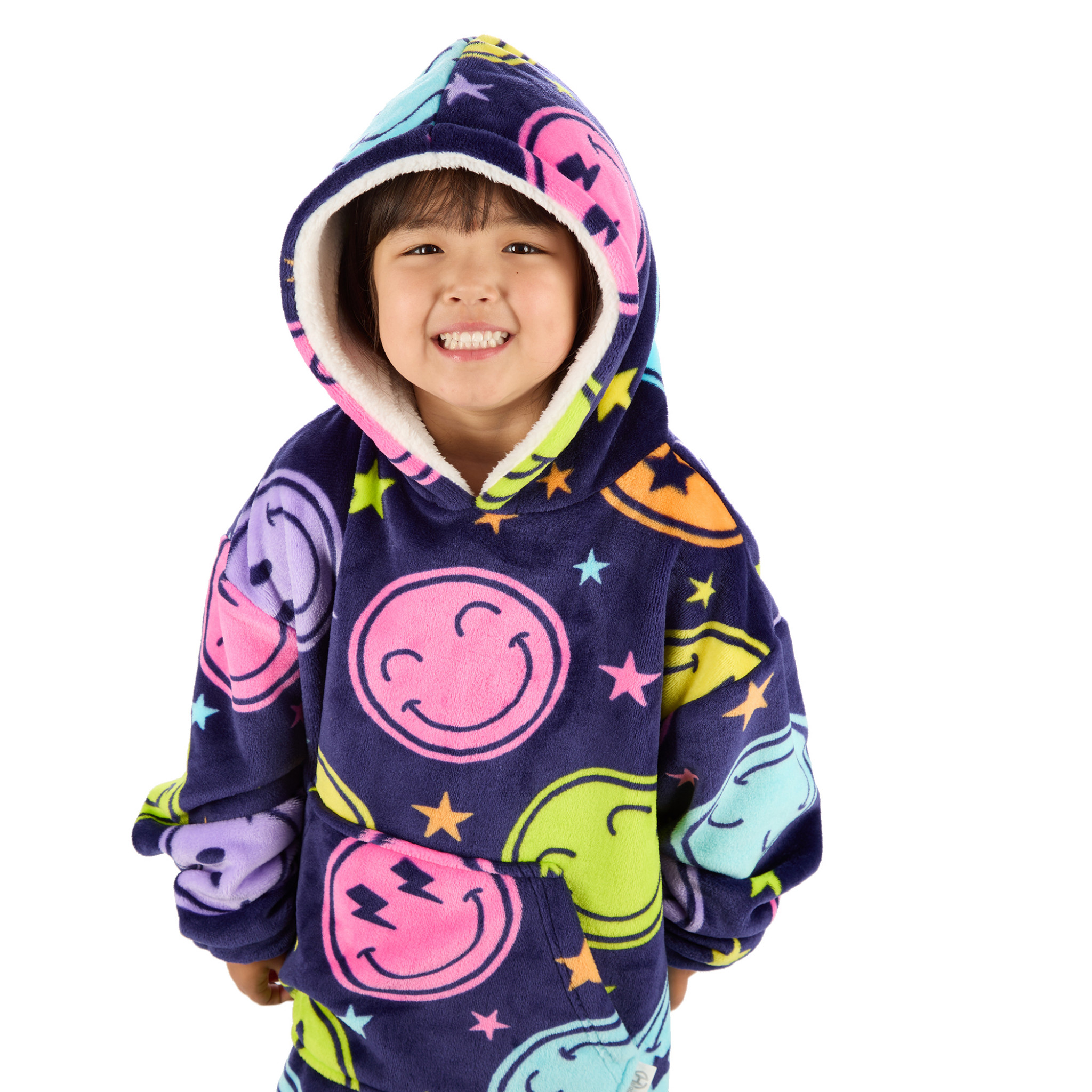 Baby Town 18C1045  BT18C1045 "Smiley" Oversize Hoodie (3-6 years)