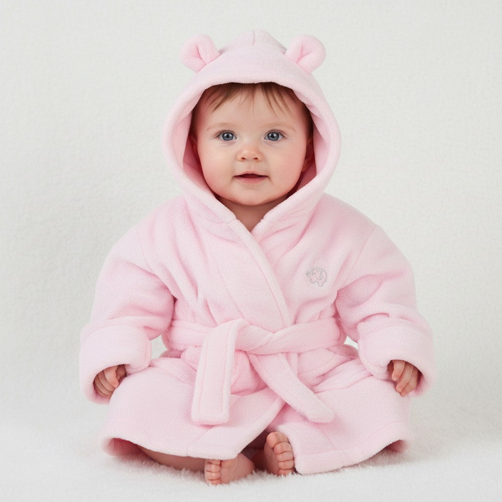 Baby Town 18C203/0-6/10 5056188201536 BT18C203-0-6 Pink Dressing Gown (0-6 months)