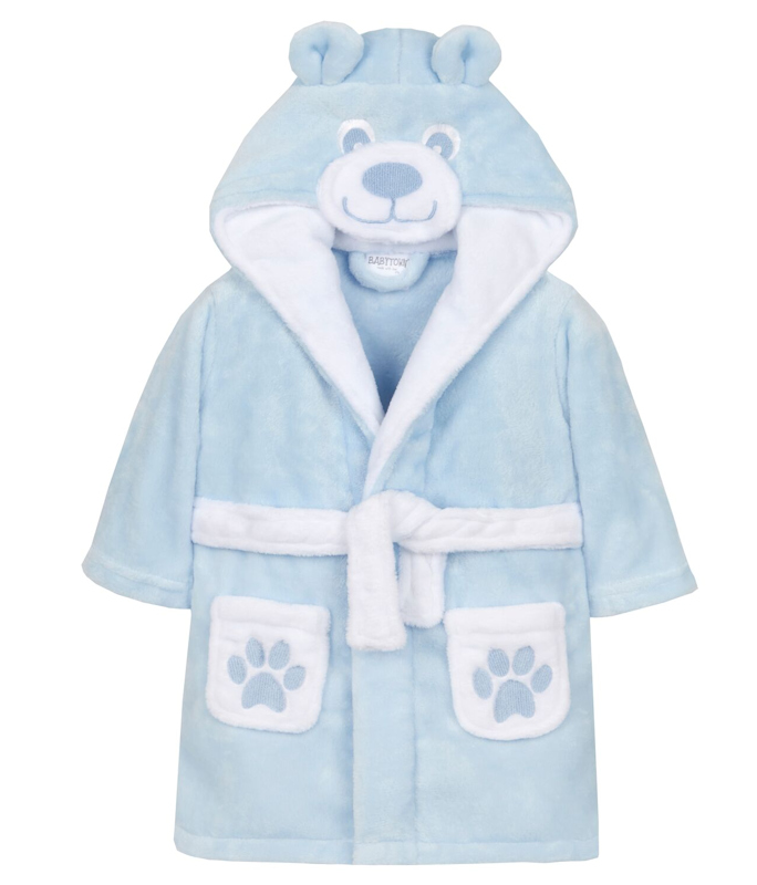 Baby Town  5056188201697 BT18C450 Sky Teddy Dressing Gown (6-24 months)