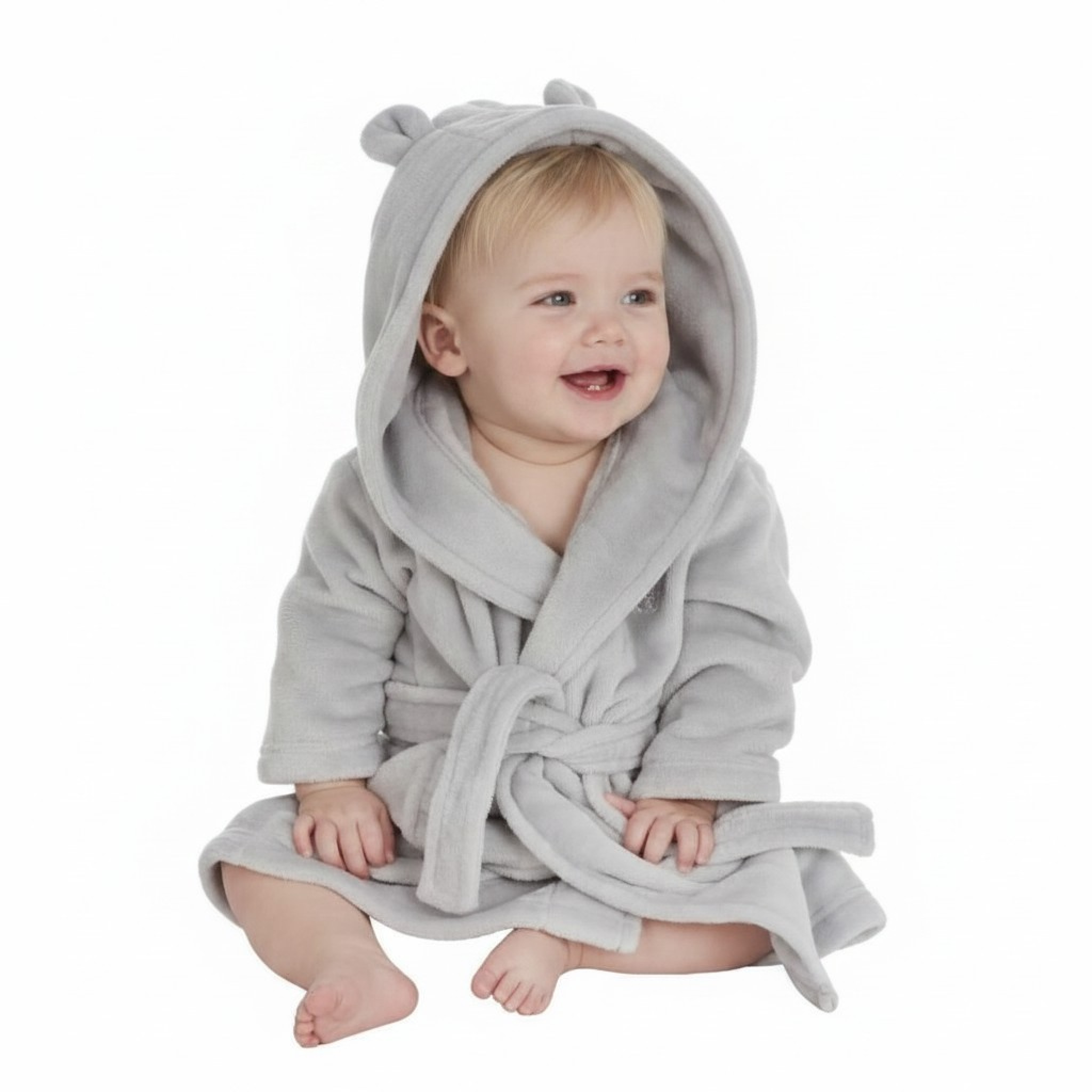 Baby Town 18C509 5056188213874 BT18C509-A Grey Dressing Gown (0-6 months)