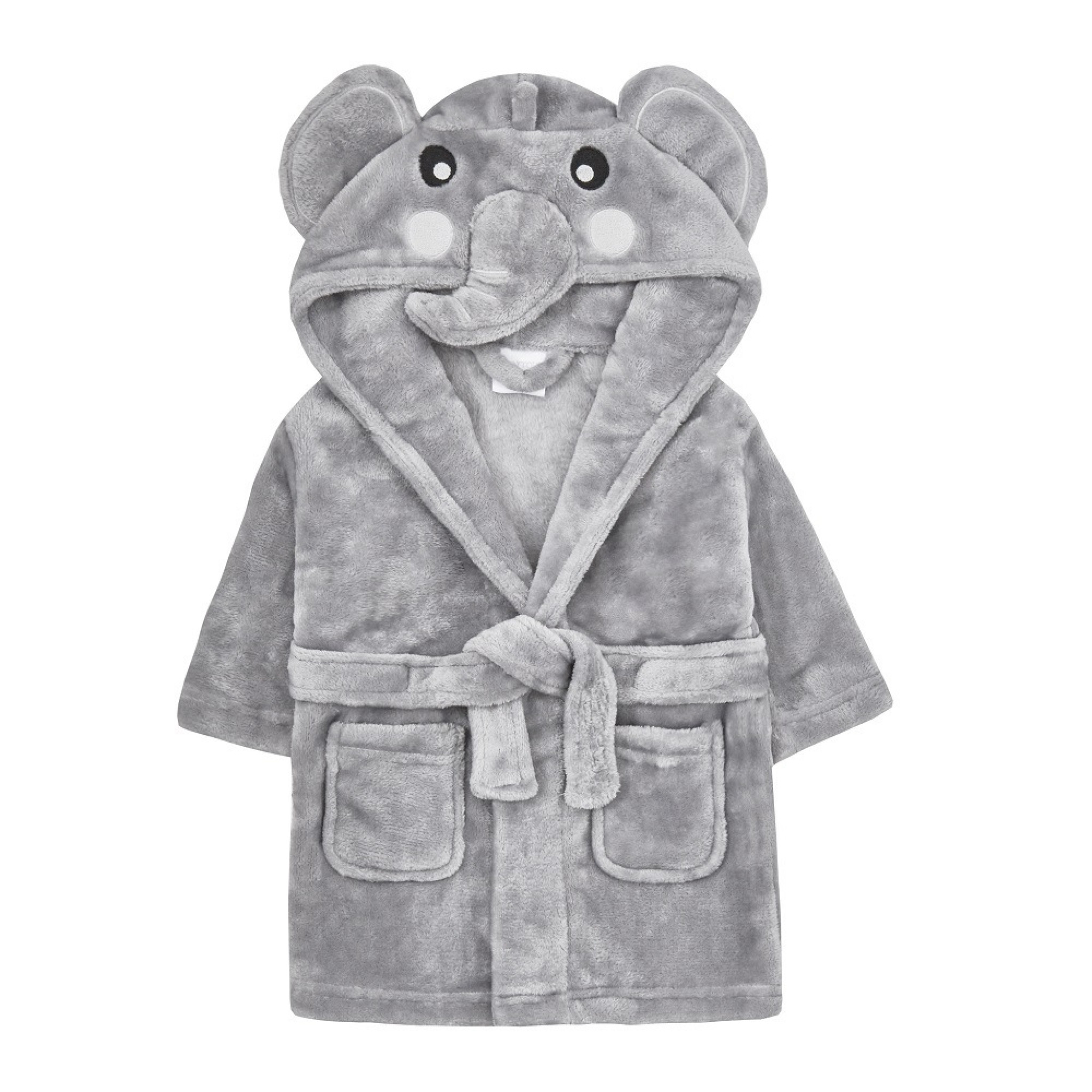 Baby Town 18C632 5056188228618 BT18C632 Elephant Dressing Gown (0-6 months)