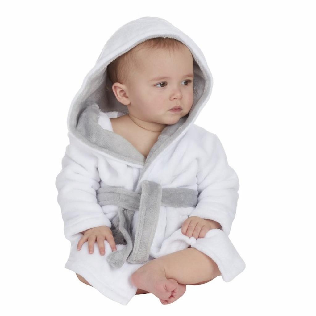 Baby Town   BT18C785  Contrast Dressing Gown (0-24 months)