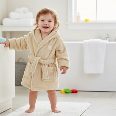 BT18C802-6-24  Teddy Embroidered Dressing Gown  (6-24 months)