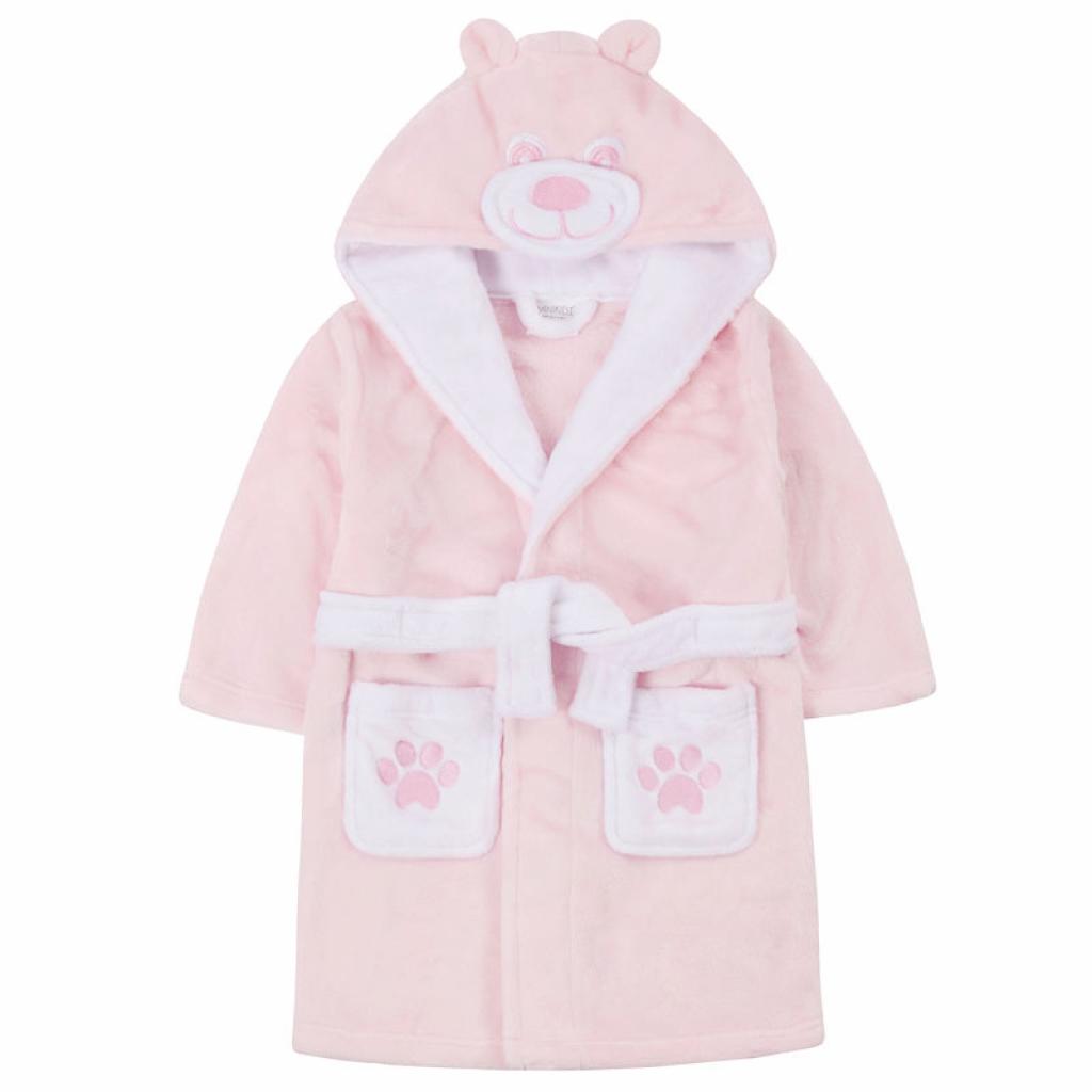 Baby Town 18C826  BT18C824-2-4 Pink "Teddy" Dressing Gown (2-4 years)