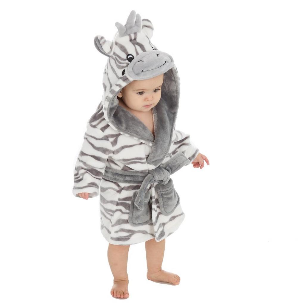 Baby Town 18C828  BT18C828 Zebra Dressing gown (0-6 months)