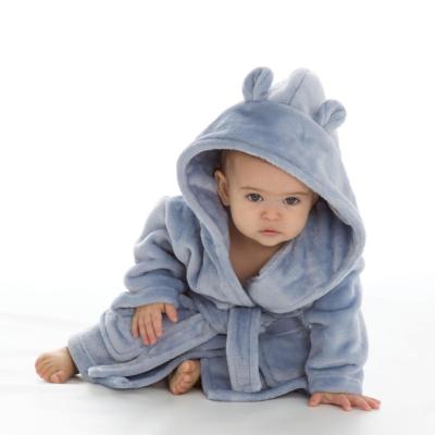 BT18C853-06  Dusky Blue Dressing gown  (0-6 months)