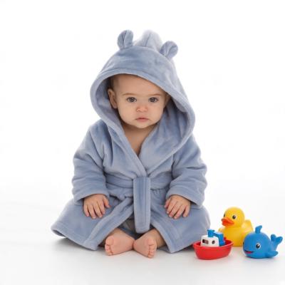 BT18C853-06  Dusky Blue Dressing gown  (0-6 months)