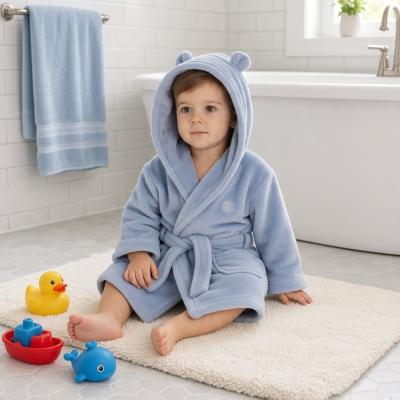 BT18C853DB-624  Dusky Blue Dressing gown  (6-24 months)