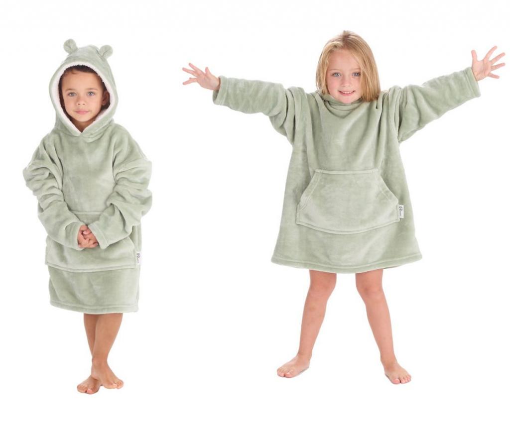 Baby Town 18C936/SAGE  BT18C936 Sage Green Oversize Hoodie (3-6 years)