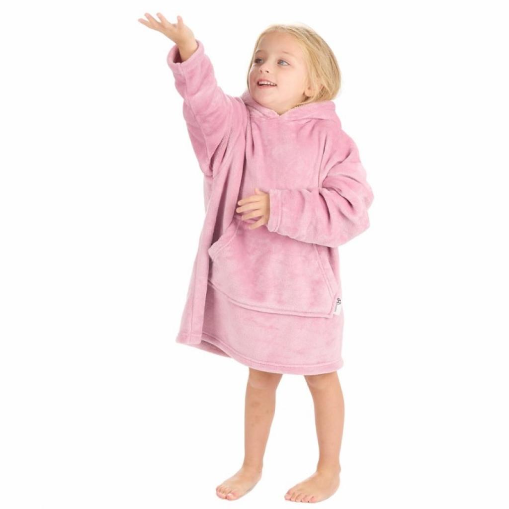 Baby Town 18C937  BT18C937 Dusky Pink Oversize Hoodie (3-6 years)