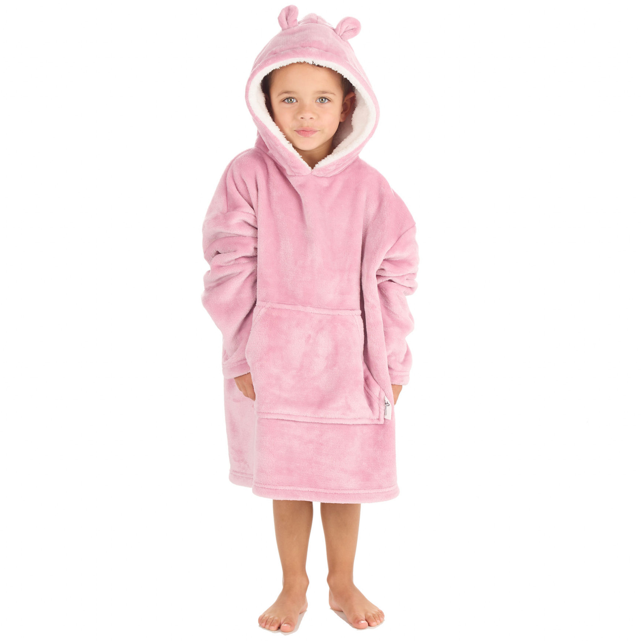 Baby Town 18C937 * BT18C937DP Dusky Pink Oversize Hoodie (3-6 years)