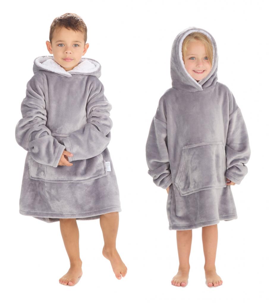 Baby Town 18C937  BT18C943 Grey Oversize Hoodie (3-6 years)