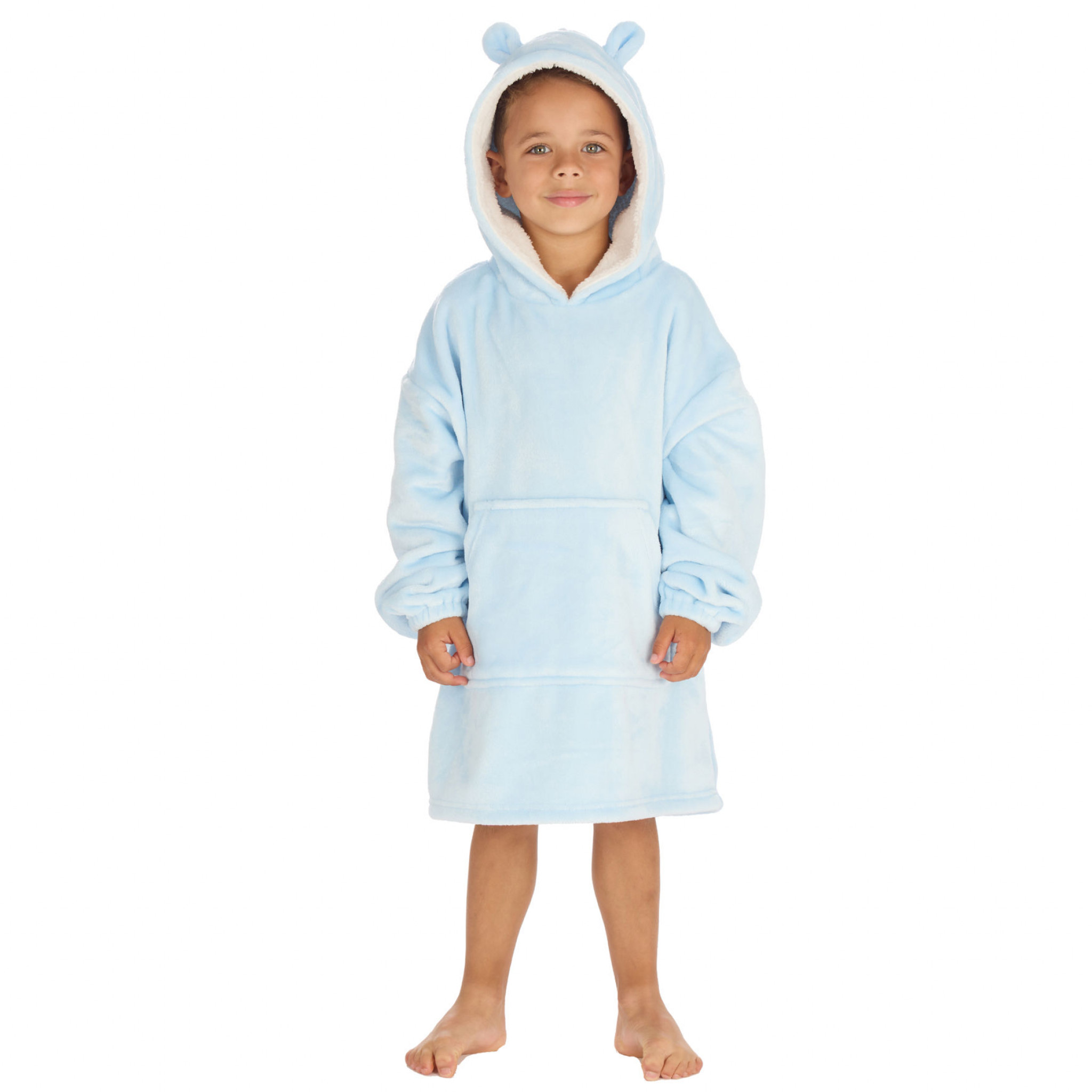 Baby Town 18C999  BT18C999 Blue Oversize Hoodie (3-6 years)