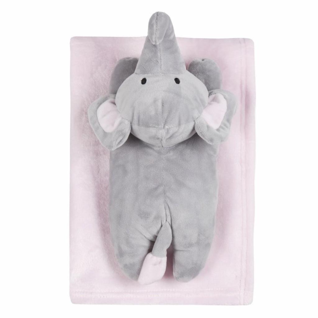 Baby Town China 5056188229417 BT19C230 Pink "Elephant" Toy and Blanket Set