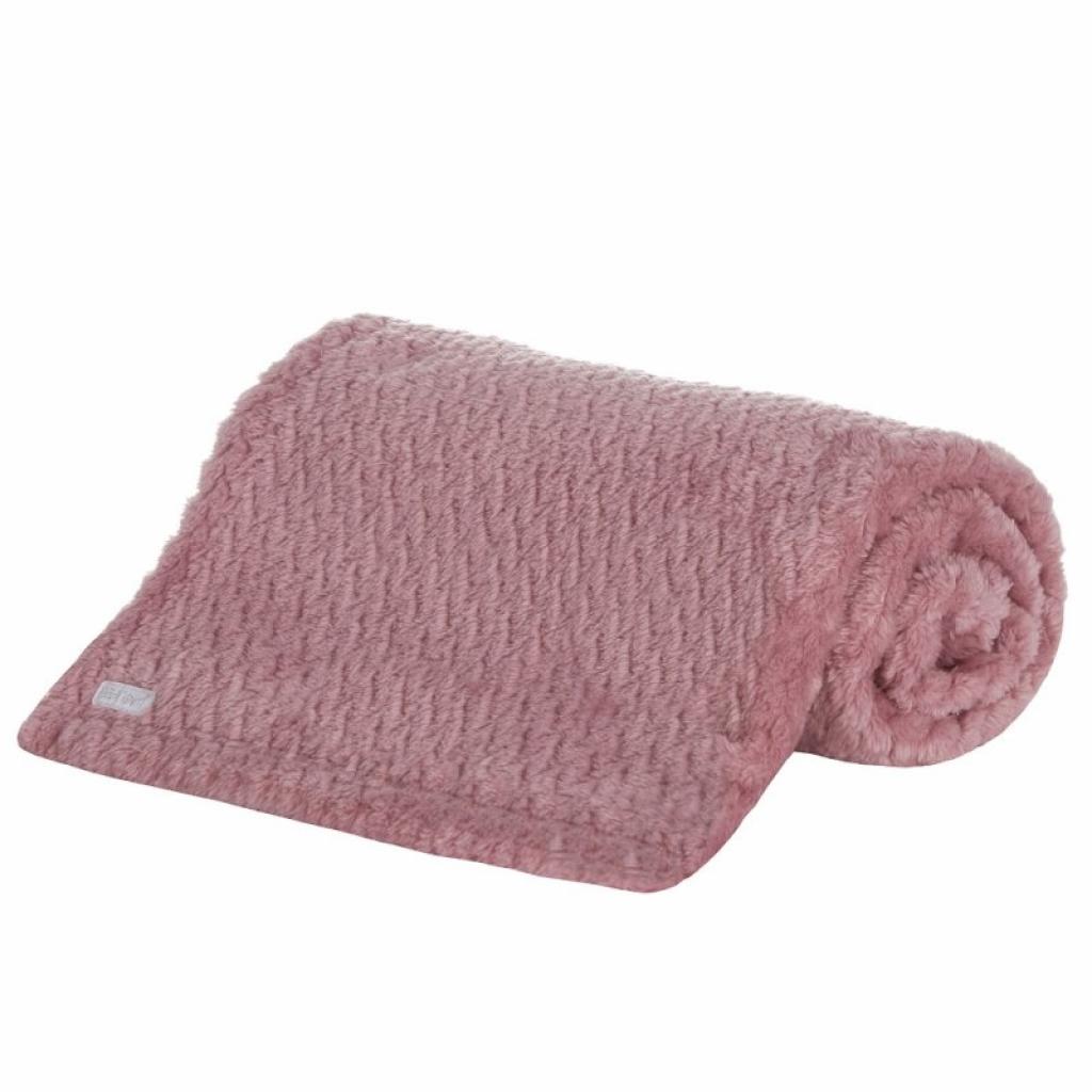 Baby Town 19C243 505618824289 BT19C249 Dusky Pink Textured Plush Blanket