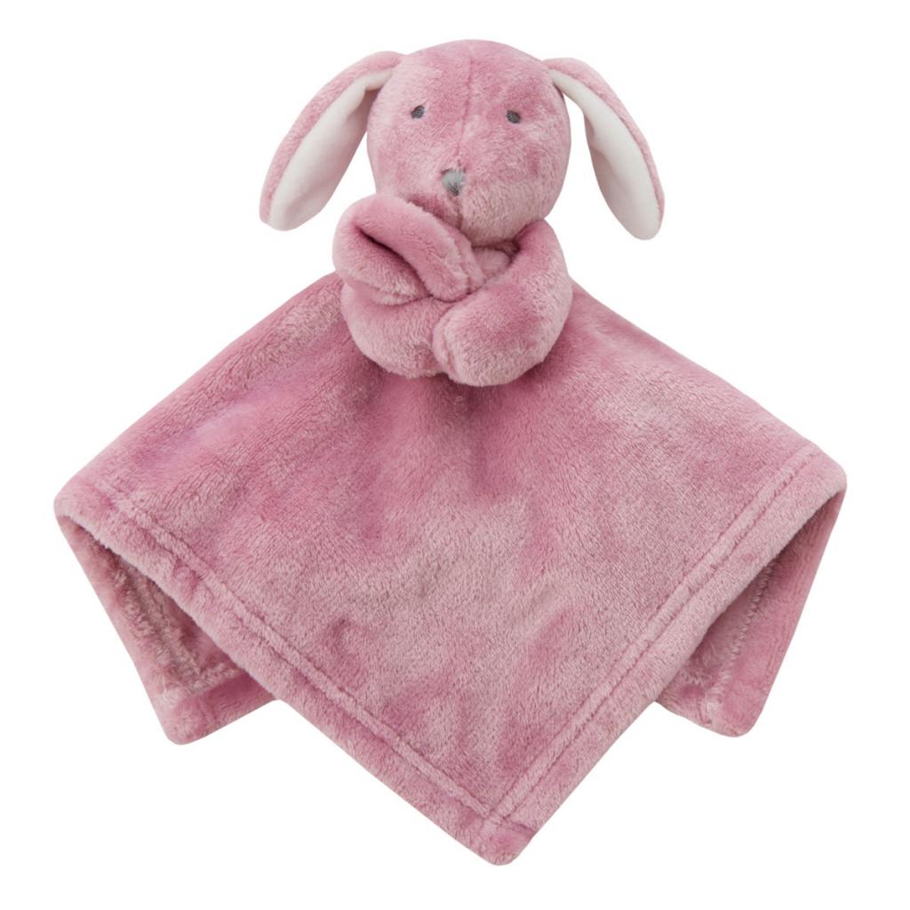 Baby Town 19C260 5056188246605 BT19C260 Dusky Pink Rabbit comforter