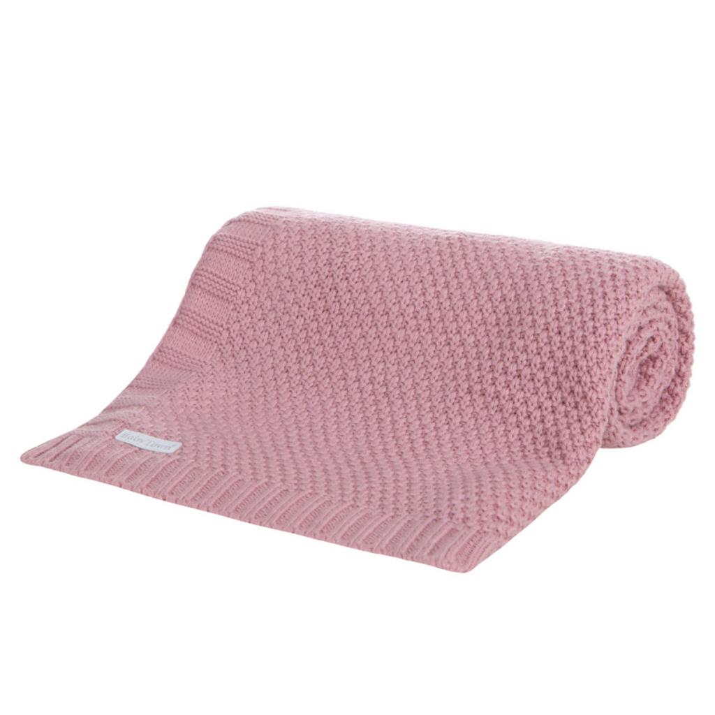 Baby Town China  BT19C263 Dusky Pink Knitted Blanket