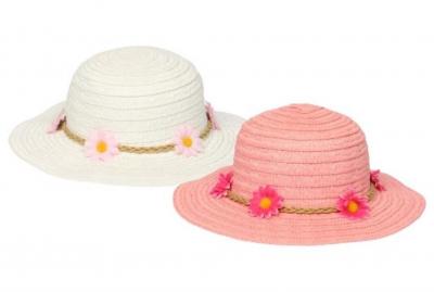 Bartleby Kids Wear HC499X 5060568882604 BWHC331 Daisy Straw Hat (50-54cm)