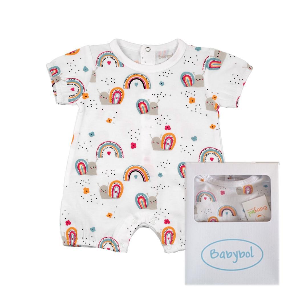 Babybol Barcelona 140071 8434295679573 BY140071A Boxed "Rainbow" Romper (6-24 months)