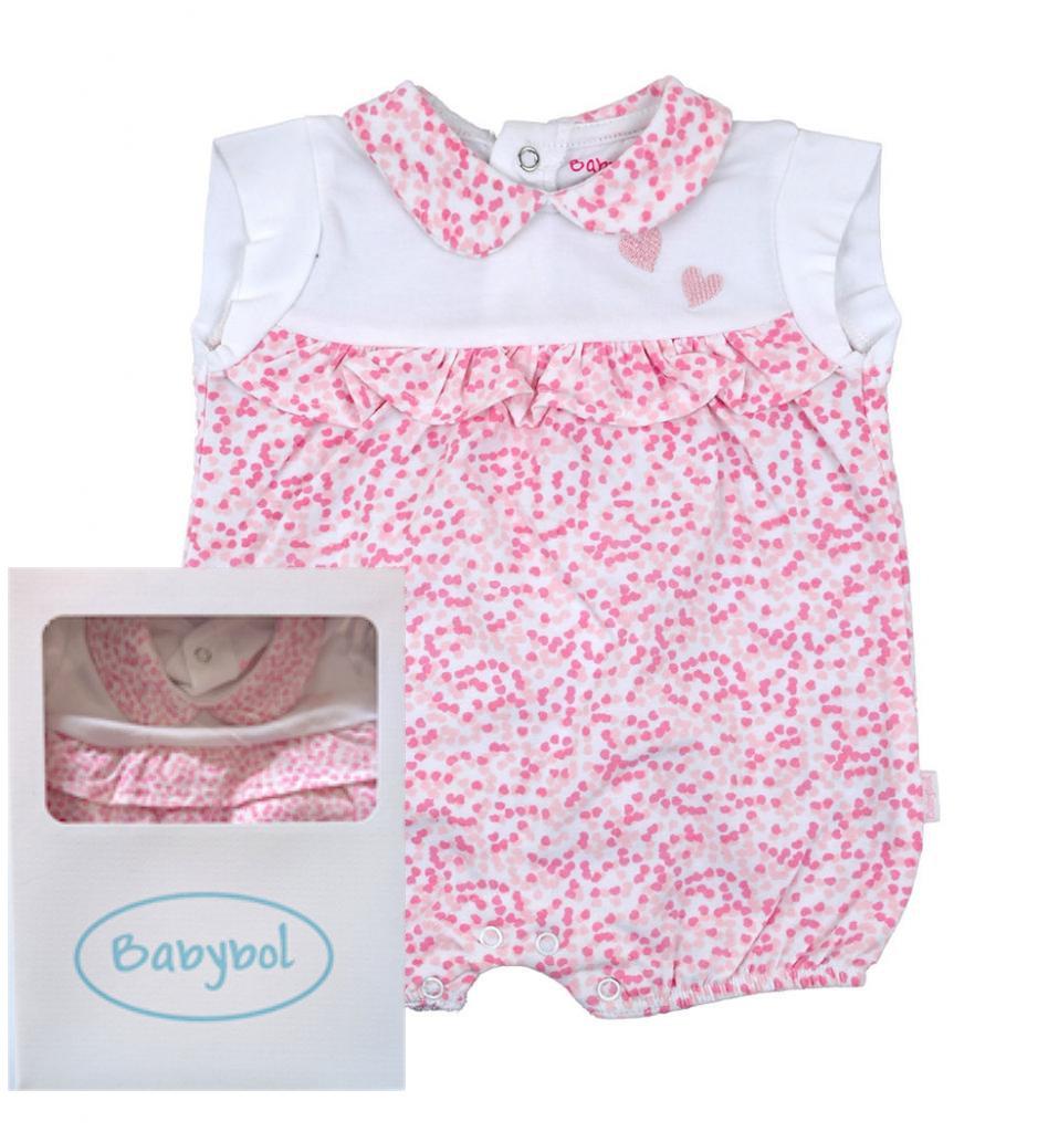 Babybol Barcelona 140084 8434295688254 BY140084p Boxed "Dotty" Romper (3-18 months)
