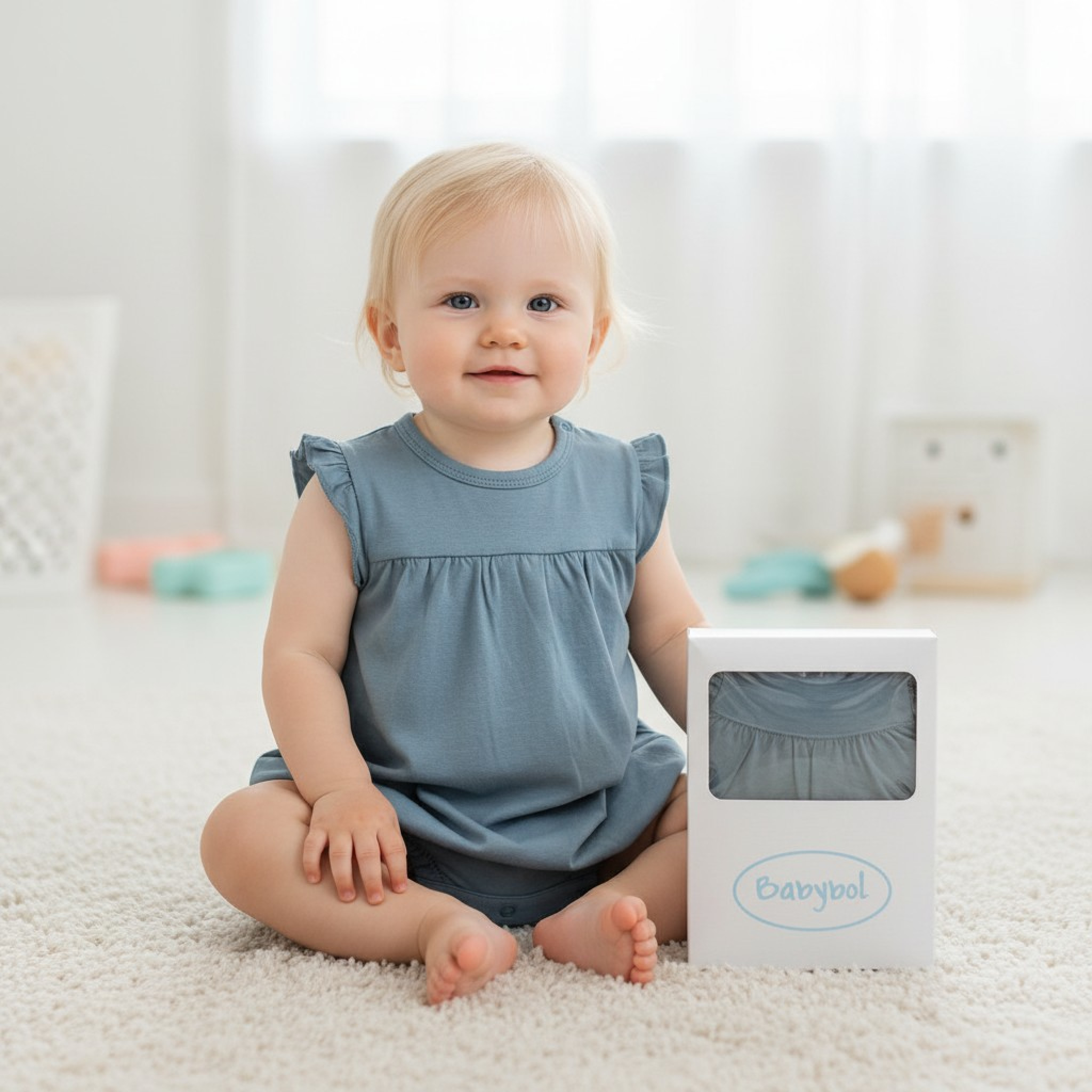 Babybol Barcelona 140083 8434295680135 BY14008 Boxed Frill Romper (6-18 months)