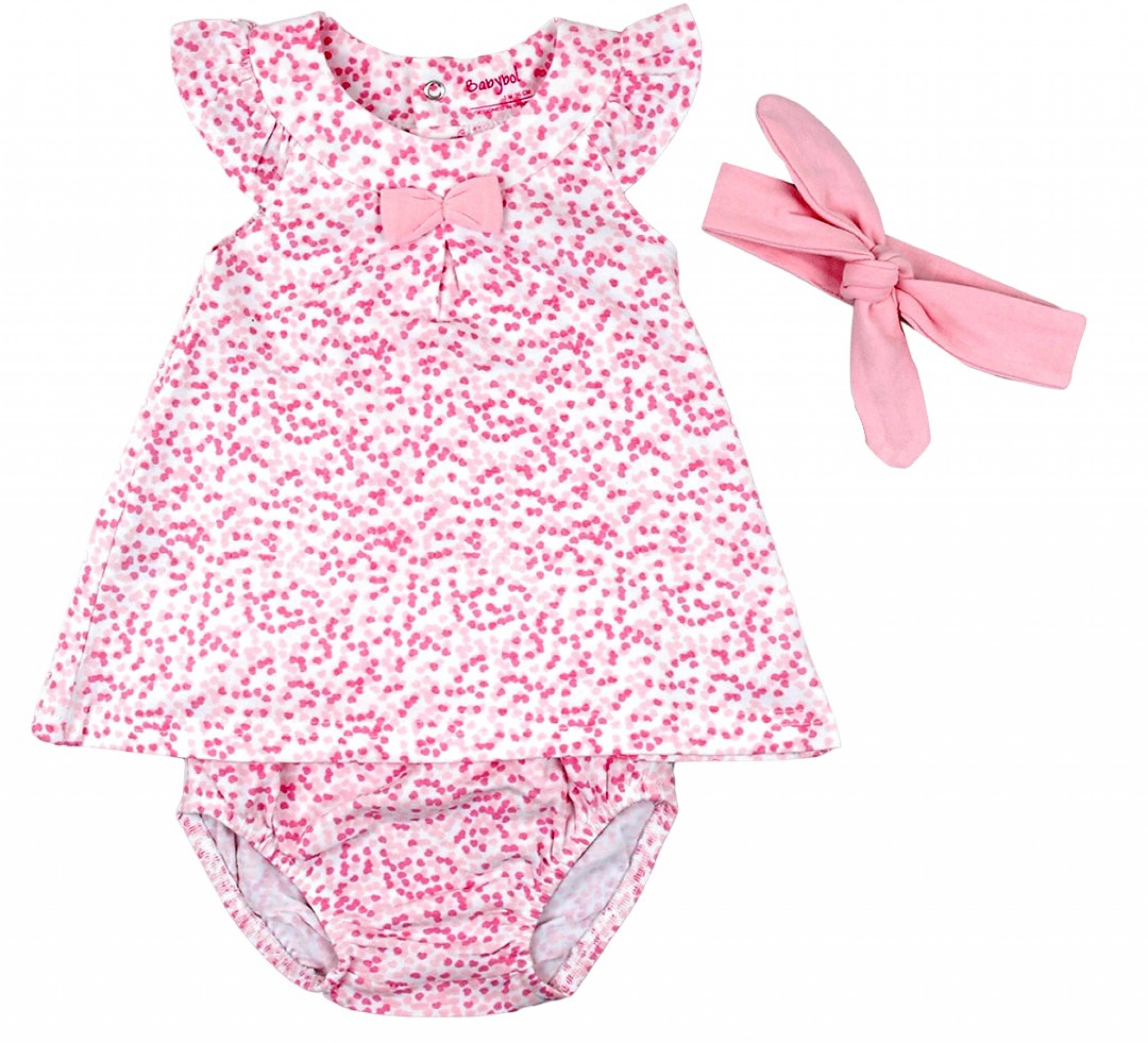 Babybol Barcelona 140097 8434295687950 BY140097P  "Dotty" Dress Set (3-6 months)
