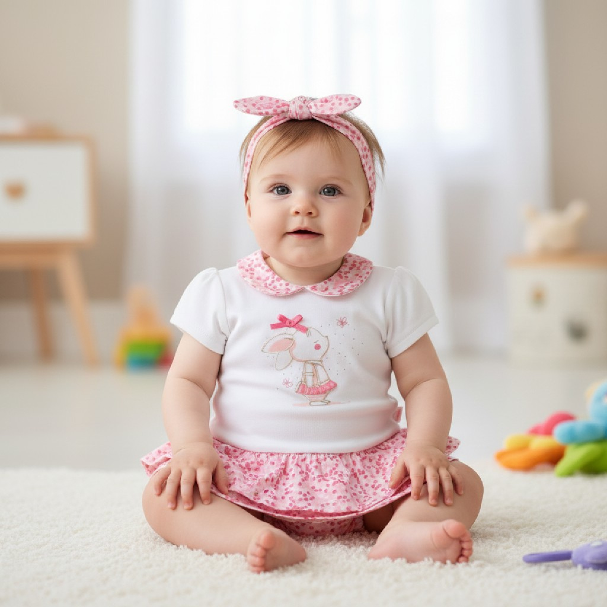 Babybol Barcelona 141615 8434295688063 BY140098P "Bunny" Three Piece Set (12-24 months)