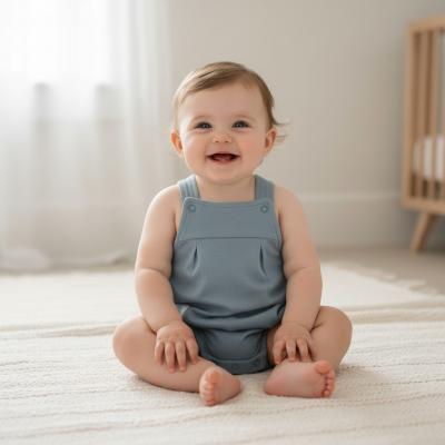 BY140121  Cross Back Romper  (3-12 months)