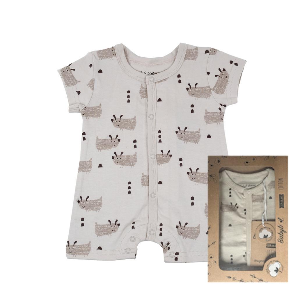Babybol Barcelona 140423 8434295685215 BY140423b Boxed 100% Organic "Puppy" Romper (3-18 months)