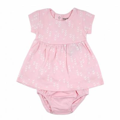 Babybol Barcelona 140438 8434295685765 BY140438P 100% Organic "Hearts" Dress Set (6-24 months)